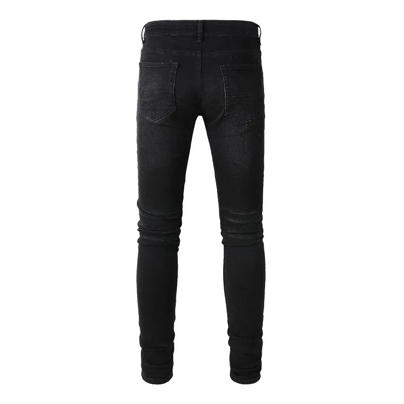 Ripped Streetwear Skinny Fit Jeans